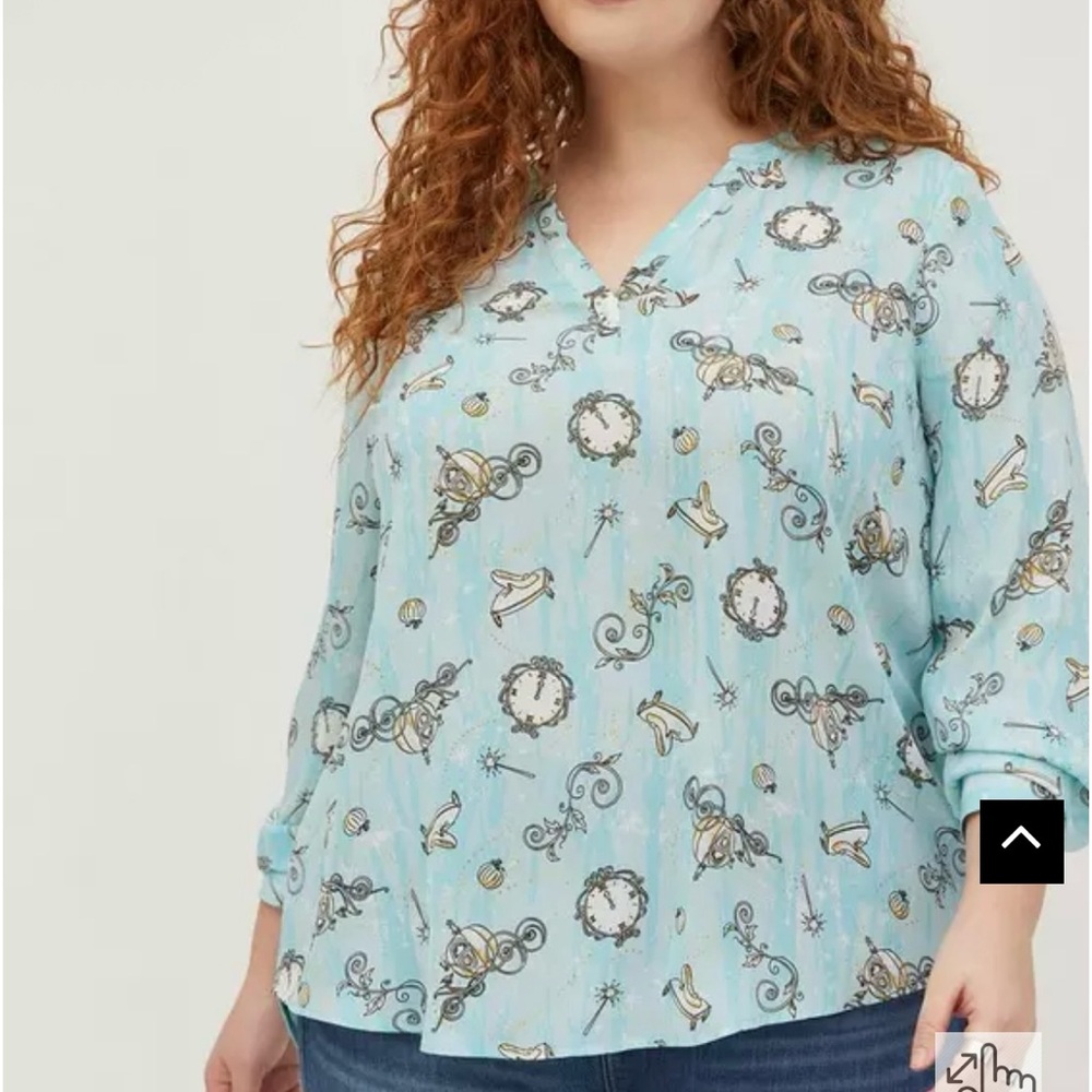 Torrid x Disney Cinderella Hi-Lo Top Size 2=18/20
